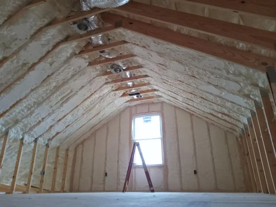Spray foam roofing application for Crawl Space Insulation project in Canyon Lake